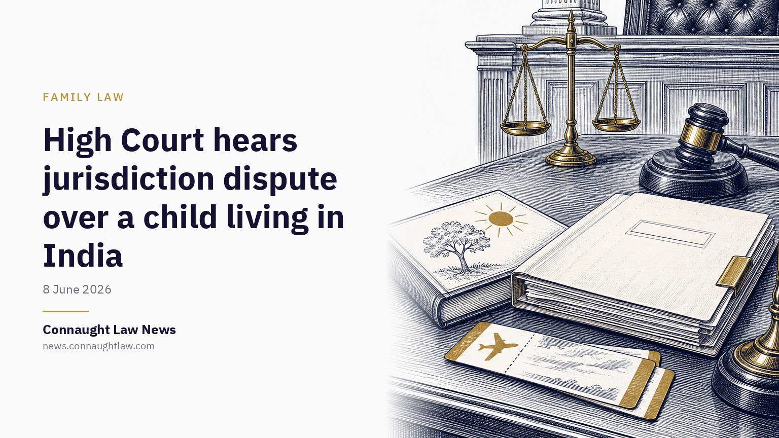 High Court hears jurisdiction dispute over a child living in India