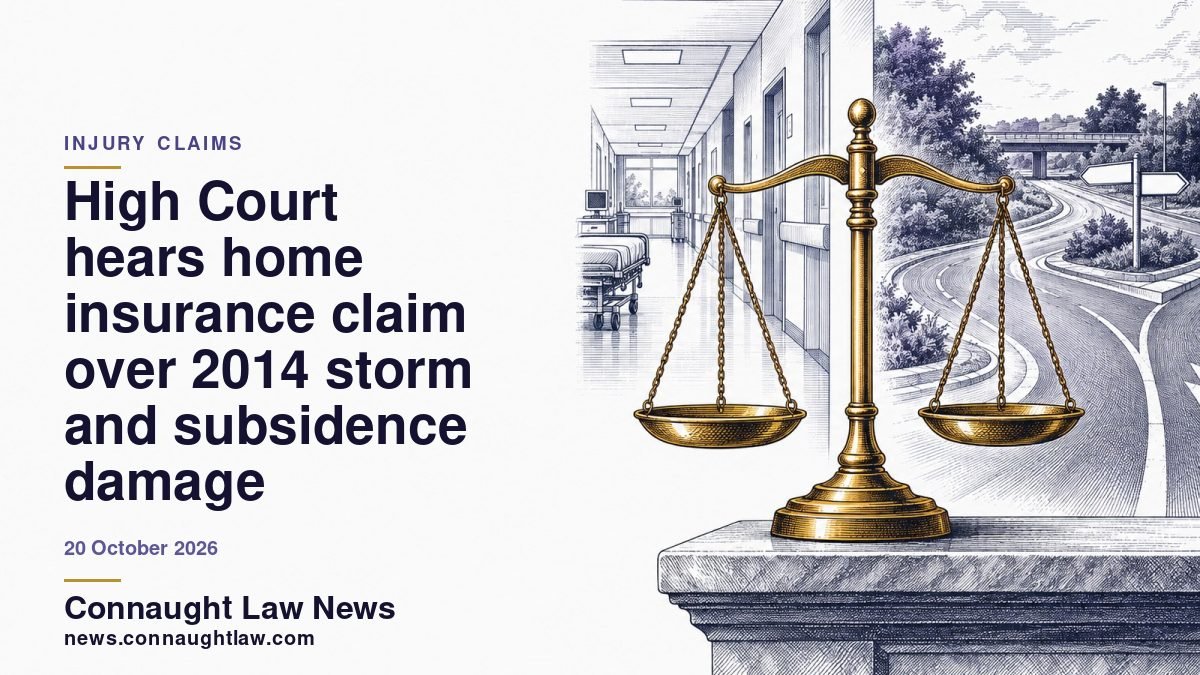 High Court hears home insurance claim over 2014 storm and subsidence damage